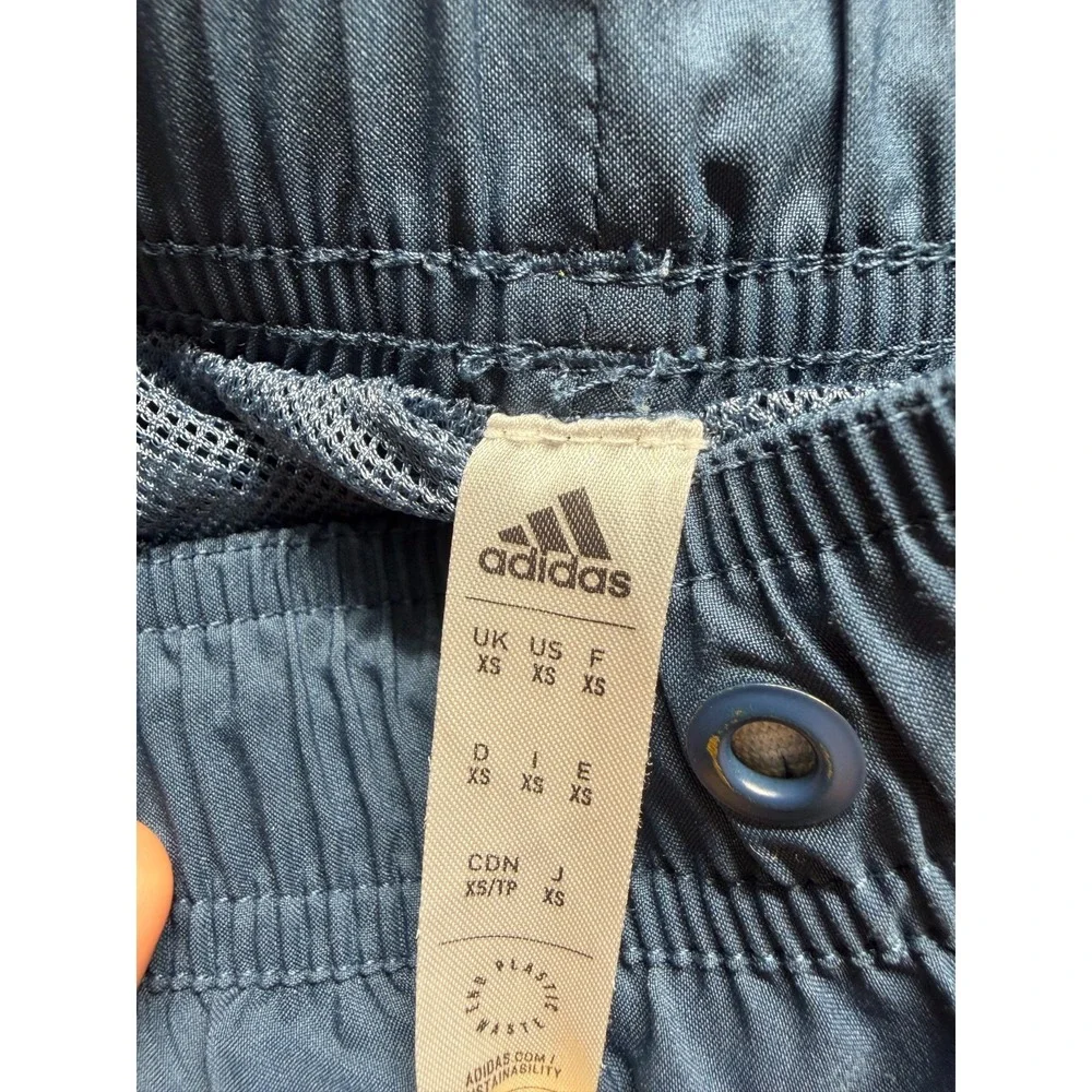 Adidas Originals Board Shorts Mens‎ XS Blue White 3 Stripes Mesh Lined Swimwear